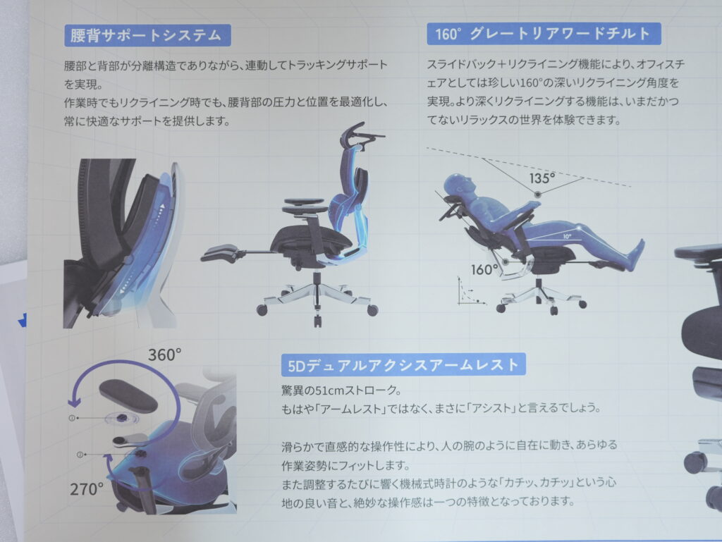 FlexiSpot C7 Morpherの特徴的な機能1