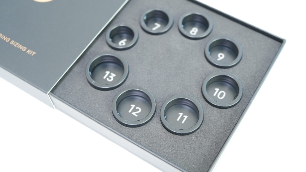 FOSMET RINGX RX10のサイジングキットの中身の模型リング