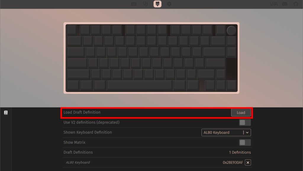 YUNZII AL80 VIAを起動4