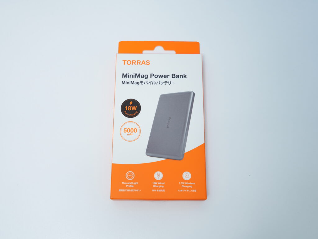 TORRAS MiniMag 5,000mAhの箱の外観