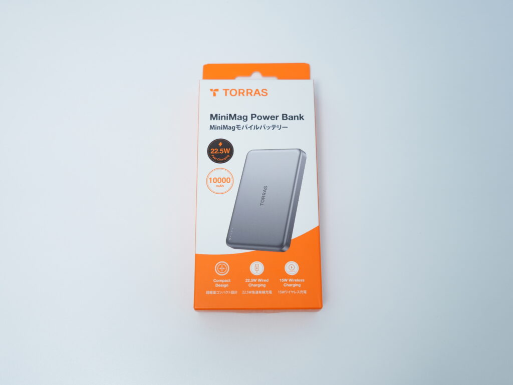 TORRAS MiniMag 10,000mAhの箱の外観