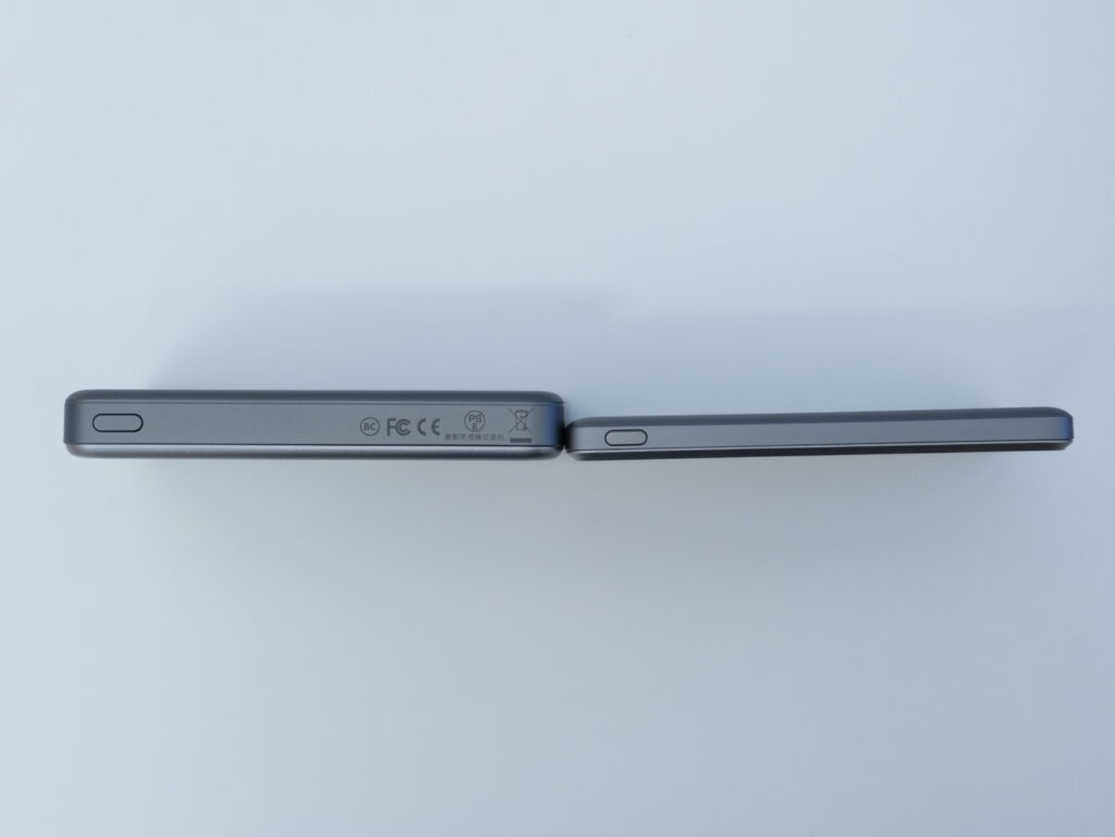 TORRAS MiniMagの厚みの比較2