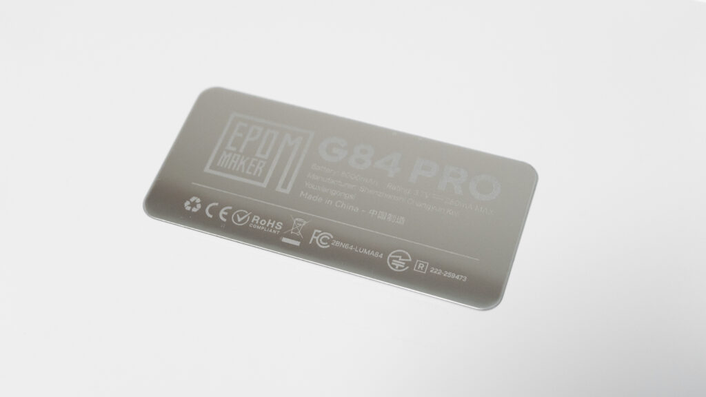 EPOMAKER G84 PROの技適認証マーク