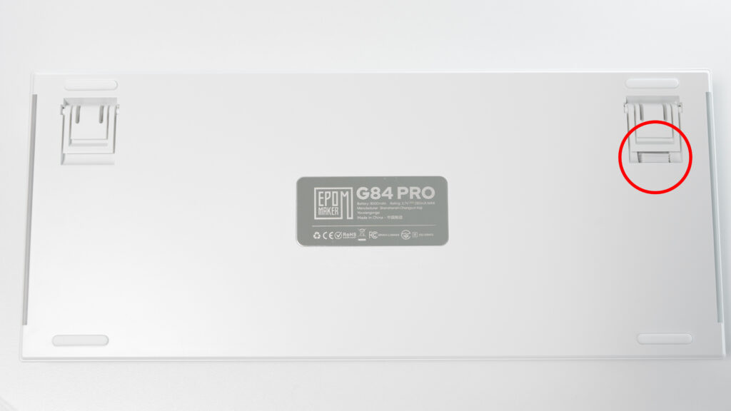 EPOMAKER G84 PROの底面