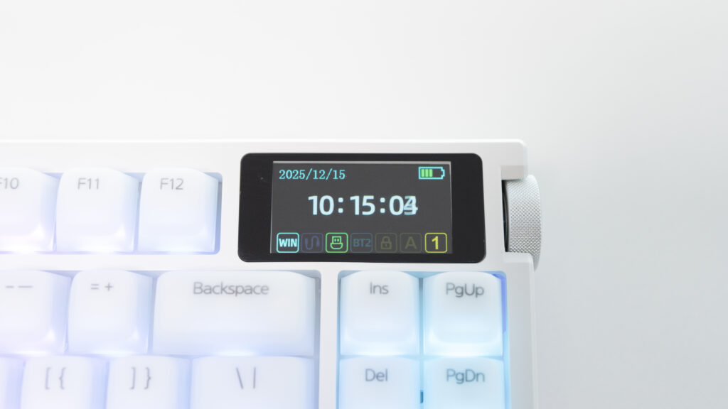 EPOMAKER G84 PROの液晶画面