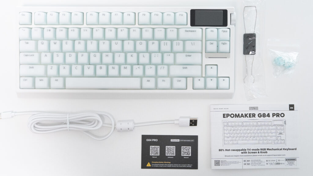 EPOMAKER G84 PROのパッケージ内容一覧