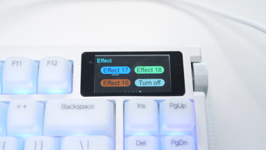 EPOMAKER G84 PROのエフェクト選択画面