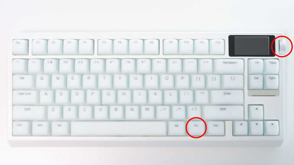 EPOMAKER G84 PROの画面制御モードとボリューム制御モードの切り替え