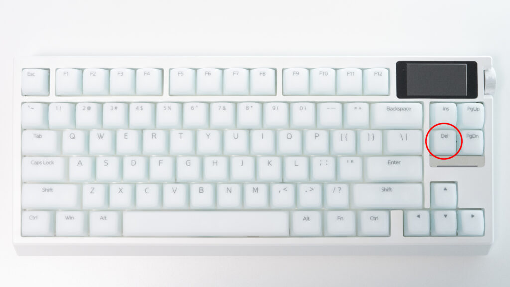 EPOMAKER G84 PROのDeleteキーの位置