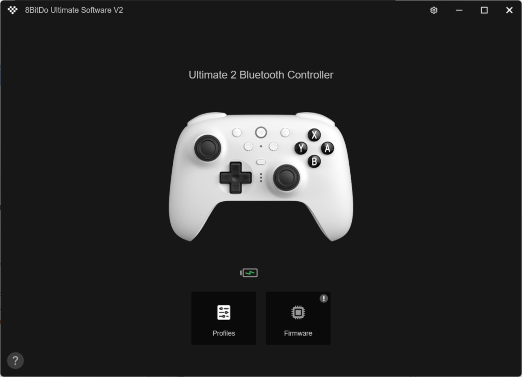 8BitDo Ultimate Software V2で8BitDo Ultimate 2が認識される