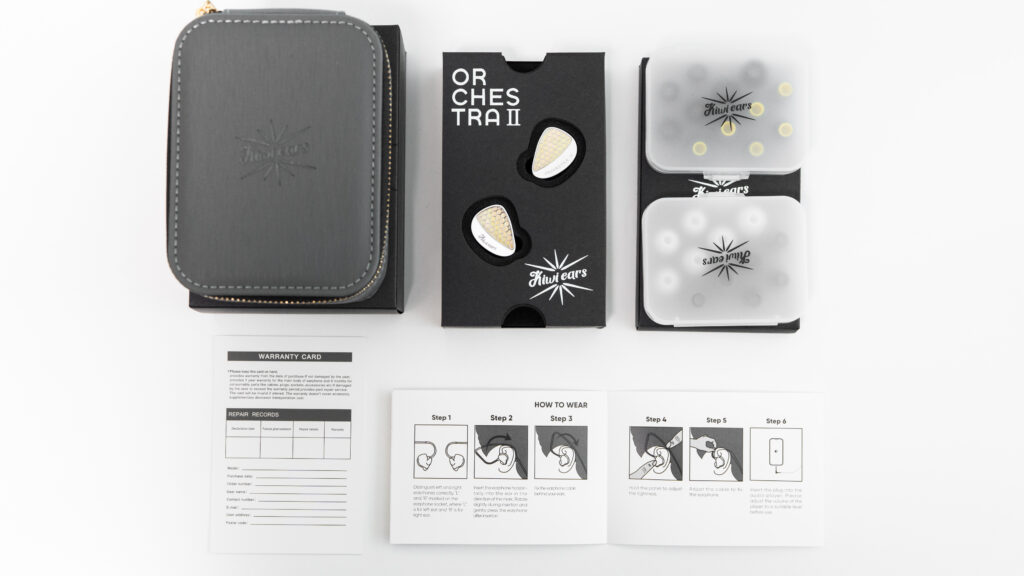 Linsoul Kiwi Ears Orchestra 2 のパッケージ内容一覧