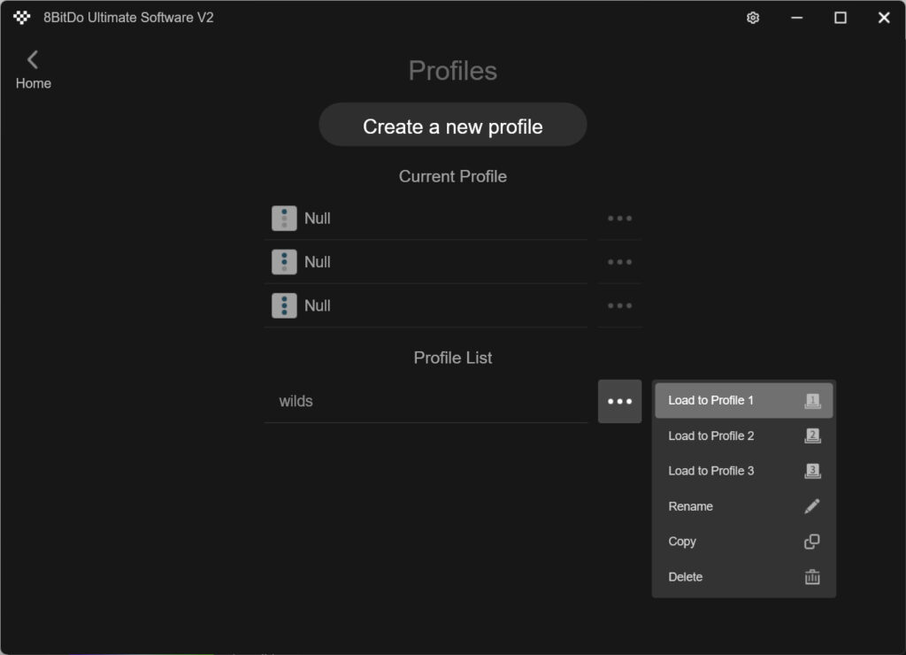 8BitDo Ultimate 2 Bluetoothのキーマップ変更5