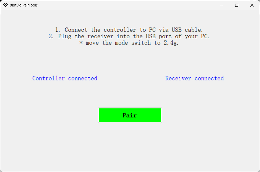 8bitdo ultimate 2 pairing tool (2)