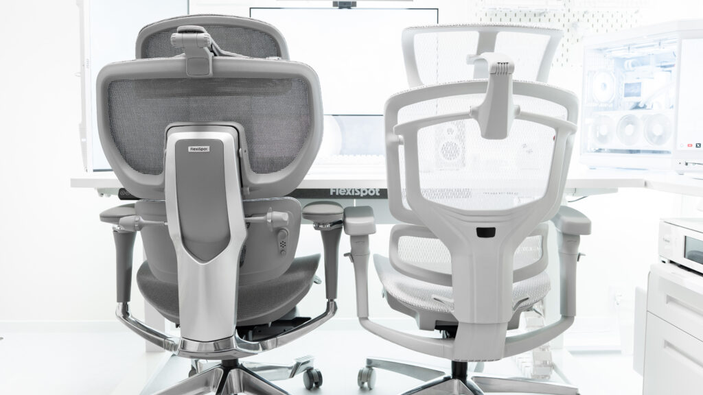 FlexiSpot C7 Pro2とFlexiSpot C7 Morpherを並べて色みを比較