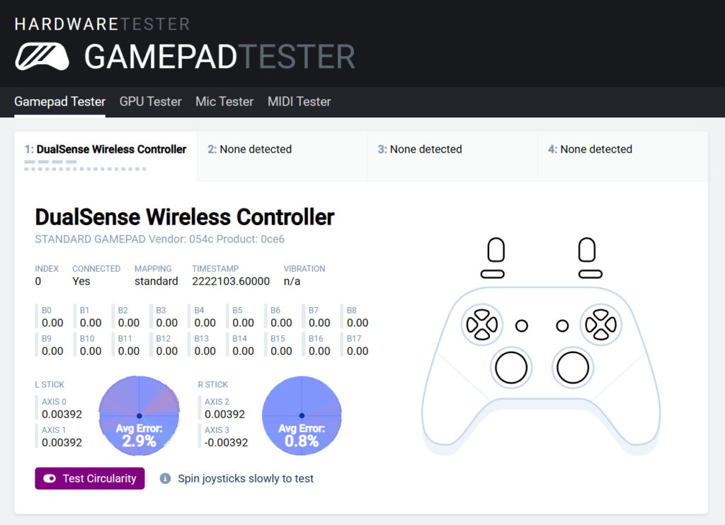 HEXGAMING PHANTOM Proでキャリブレーション実施(3)